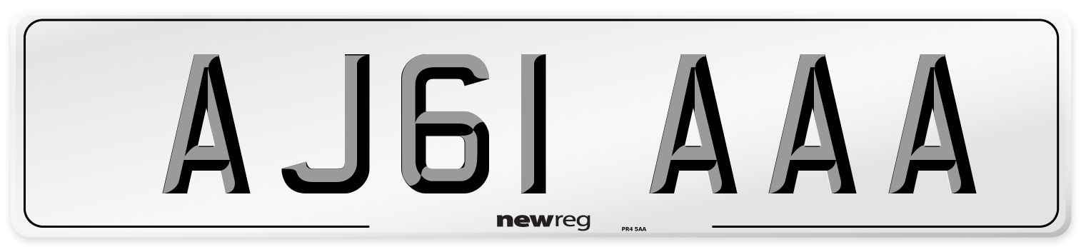 AJ61 AAA Number Plate from New Reg